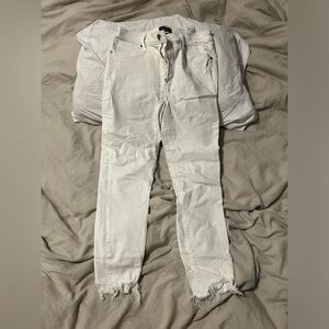 A&F White Jeans